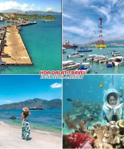 Lịch trình sáng ngày 5 tour Cần Thơ Nha Trang Đà Lạt ghép đoàn 5 ngày 4 đêm tham quan cảng Cầu Đá, Vịnh San Hô 2