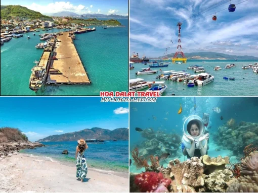 Lịch trình sáng ngày 5 tour Cần Thơ Nha Trang Đà Lạt ghép đoàn 5 ngày 4 đêm tham quan cảng Cầu Đá, Vịnh San Hô 2