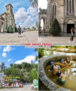 Lịch trình chiều ngày 5 tour Cần Thơ Nha Trang Đà Lạt ghép đoàn 5 ngày 4 đêm tham quan Nhà Thờ Đá, Khu Du Lịch Trăm Trứng Nha Trang