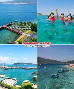 Lịch trình chiều ngày 1 tour Cần Thơ Nha Trang Đà Lạt trọn gói 5 ngày 4 đêm tham quan Hòn Mun, Hòn Một Nha Trang