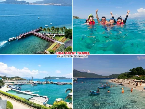 Lịch trình chiều ngày 1 tour Cần Thơ Nha Trang Đà Lạt trọn gói 5 ngày 4 đêm tham quan Hòn Mun, Hòn Một Nha Trang