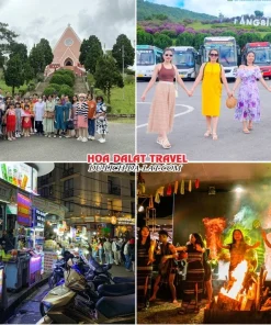 Lịch trình chiều ngày 4 tour Cần Thơ Nha Trang Đà Lạt trọn gói 5 ngày 4 đêm tham quan Nhà thờ Domaine De Marie, Khu du lịch Langbiang, tự do khám phá Đà Lạt về đêm hoặc tham gia lễ hội cồng chiêng Tây Nguyên