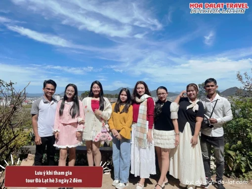 Lưu ý khi tham gia tour Đà Lạt hè 3 ngày 2 đêm