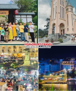 Lịch trình chiều ngày 3 tour Đà Lạt hè trọn gói 4 ngày 3 đêm tham quan Hoàng Long Ohayo, Nhà Thờ Con Gà, Dạo chợ đêm Đà Lạt, hồ Xuân Hương