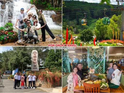 Lịch trình sáng ngày 3 tour Đà Lạt Lễ 2 tháng 9 trọn gói 4 ngày 3 đêm tham quan Khu du lịch Thác Datanla, Đồi Robin, Thiền viện Trúc Lâm, thưởng thức Buffet lẩu rau tại nhà hàng Leguda