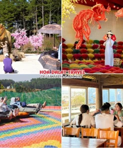 Lịch trình sáng ngày 2 tour Đà Lạt Tết Âm Lịch ghép đoàn 4 ngày 3 đêm Khám phá GOD Valley, Mongo Land, Trượt Phao Khô, thưởng thức bữa trưa