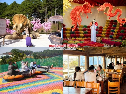 Lịch trình sáng ngày 2 tour Đà Lạt Tết Âm Lịch ghép đoàn 4 ngày 3 đêm Khám phá GOD Valley, Mongo Land, Trượt Phao Khô, thưởng thức bữa trưa