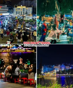 Lịch trình tối ngày 1 tour du lịch Tết Đà Lạt 3 ngày 2 đêm trọn gói tự do khám phá thành phố Đà Lạt về đêm