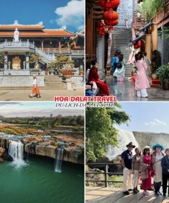 Lịch trình sáng ngày 2 tour Buôn Mê Thuột Đà Lạt trọn gói 4 ngày 3 đêm tham quan Chùa Sắc Tứ Khải Đoan, Thác Dray Nur