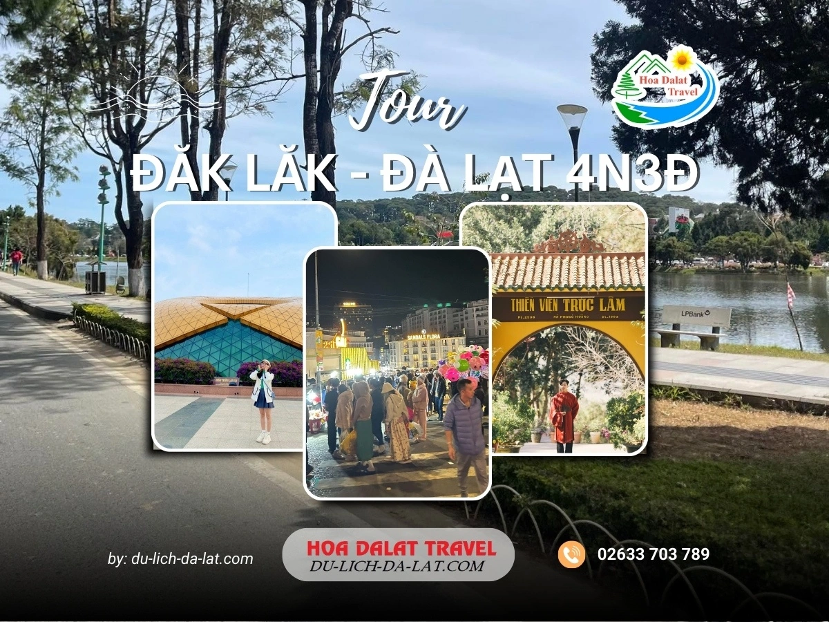 Tour Đăk Lăk Đà Lạt 4 ngày 3 đêm