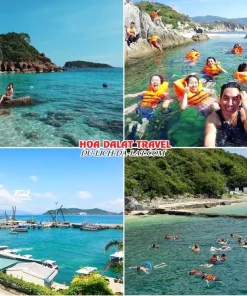 Lịch trình sáng ngày 2 tour Hà Nội Nha Trang Đà Lạt ghép đoàn 5 ngày 4 đêm Khám phá Hòn Mun, Hòn Một Nha Trang