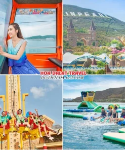 Lịch trình chiều ngày 2 tour Hà Nội Nha Trang Đà Lạt ghép đoàn 5 ngày 4 đêm trải nghiệm tại Vinpearl Land Nha Trang