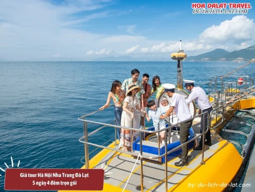 Giá tour Hà Nội Nha Trang Đà Lạt 5 ngày 4 đêm trọn gói là 4.500.000 đồng 1 người