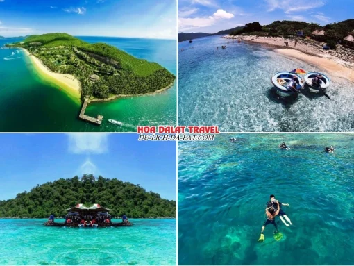 Lịch trình sáng ngày 2 tour Hà Nội Nha Trang Đà Lạt trọn gói 5 ngày 4 đêm Khám phá Hòn Mun, Hòn Một Nha Trang