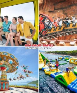 Lịch trình chiều ngày 2 tour Hà Nội Nha Trang Đà Lạt trọn gói 5 ngày 4 đêm trải nghiệm vui chơi tại Vinpearl Land Nha Trang