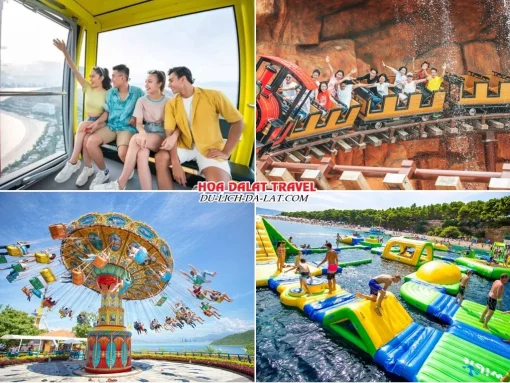 Lịch trình chiều ngày 2 tour Hà Nội Nha Trang Đà Lạt trọn gói 5 ngày 4 đêm trải nghiệm vui chơi tại Vinpearl Land Nha Trang