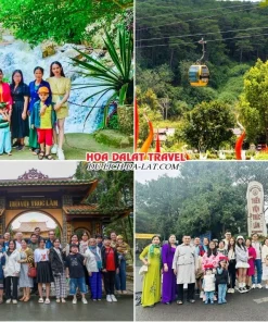 Lịch trình sáng ngày 4 tour Hà Nội Nha Trang Đà Lạt trọn gói 5 ngày 4 đêm tham quan Khu du lịch Thác Datanla, Đồi Robin, Thiền viện Trúc Lâm