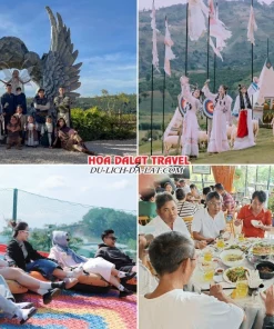 Lịch trình sáng ngày 2 tour Huế đi Đà Lạt 3 ngày 2 đêm trọn gói tham quan GOD Valley, Mongo Land, chơi trượt phao khô và dùng bữa trưa tại nhà hàng