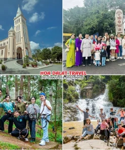 Lịch trình sáng ngày 2 tour Nha Trang Đà Lạt trọn gói 5 ngày 4 đêm ghé thăm Nhà Thờ Con Gà, Thiền viện Trúc Lâm, Khu du lịch thác Datanla