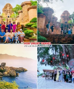 Lịch trình chiều ngày 3 tour Nha Trang Đà Lạt trọn gói 5 ngày 4 đêm tham quan Tháp Bà Ponagar, Hòn Chồng Nha Trang