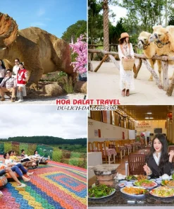 Lịch trình sáng ngày 3 tour Phú Yên Đà Lạt ghép đoàn 4 ngày 3 đêm tham quan GOD Valley, Mongo Land, chơi trượt phao khô, dùng bữa trưa