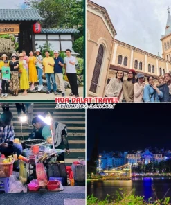 Lịch trình chiều tối ngày 2 tour Quảng Bình Đà Lạt trọn gói 4 ngày 3 đêm tham quan Hoàng Long Ohayo, Nhà thờ Con Gà, khám phá Đà Lạt về đêm