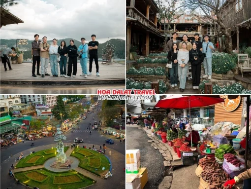 Lịch trình sáng ngày 4 tour Quảng Nam Đà Lạt trọn gói 4 ngày 3 đêm Săn mây tại Bình Minh Ơi, khám phá Chợ Đà Lạt