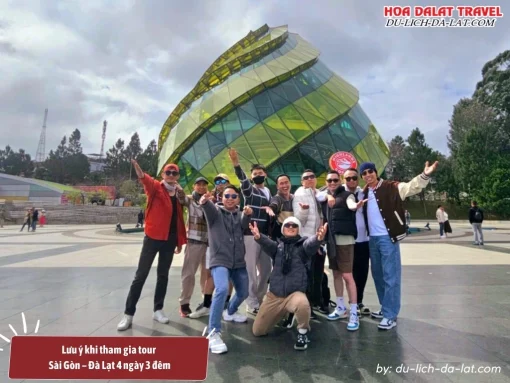 Lưu ý khi tham gia tour Sài Gòn Đà Lạt 4N3Đ