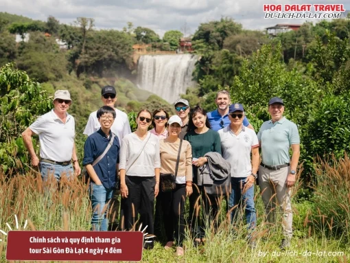 Chính sách và quy định tham gia tour Sài Gòn Đà Lạt 4 ngày 4 đêm