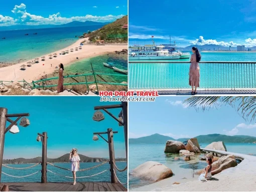 Lịch trình sáng ngày 1 tour Sài Gòn Nha Trang Đà Lạt ghép đoàn 5 ngày 4 đêm tự do tham quan các điểm thú vị ở trung tâm thành phố Nha Trang