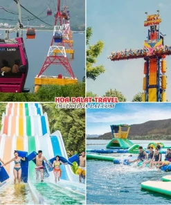 Lịch trình chiều ngày 2 tour Sài Gòn Nha Trang Đà Lạt ghép đoàn 5 ngày 4 đêm trải nghiệm tại Vinpearl Land Nha Trang