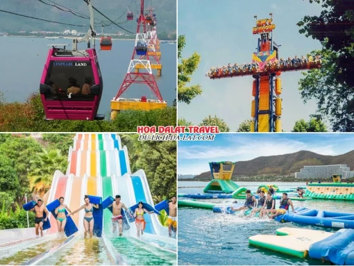 Lịch trình chiều ngày 2 tour Sài Gòn Nha Trang Đà Lạt ghép đoàn 5 ngày 4 đêm trải nghiệm tại Vinpearl Land Nha Trang