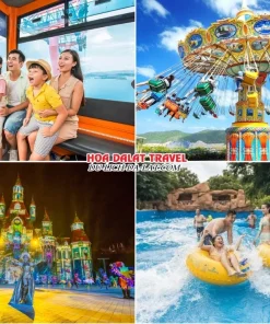 Lịch trình chiều ngày 2 tour Sài Gòn Nha Trang Đà Lạt trọn gói 5 ngày 4 đêm tham quan Vinwonders Nha Trang, Trải nghiệm đi cáp treo, Tham gia vào các trò chơi ngoài trời, trò chơi cảm giác mạnh, Chiêm ngưỡng chương trình nhạc nước đặc sắc, Trải nghiệm công viên nước