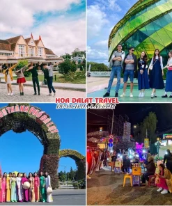 Lịch trình chiều ngày 3 tour Sài Gòn Nha Trang Đà Lạt trọn gói 5 ngày 4 đêm tham quan Nhà ga Đà Lạt, Quảng trường Lâm Viên, Vườn hoa thành phố Đà Lạt, khám phá thành phố Đà Lạt về đêm