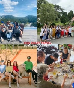 Lịch trình sáng ngày 3 tour Tây Ninh Đà Lạt trọn gói 4 ngày 3 đêm tham quan Tiệm cà phê Bình Minh Ơi, Nhà thờ Domaine De Marie, Nông trại cún Puppy Farm, thưởng thức bữa trưa