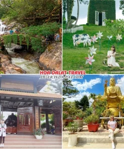 Lịch trình chiều ngày 2 tour Tây Ninh Đà Lạt ghép đoàn 4 ngày 3 đêm khám phá Thác Datanla, Vườn hoa thành phố, Thiền viện Vạn Hạnh Đà Lạt