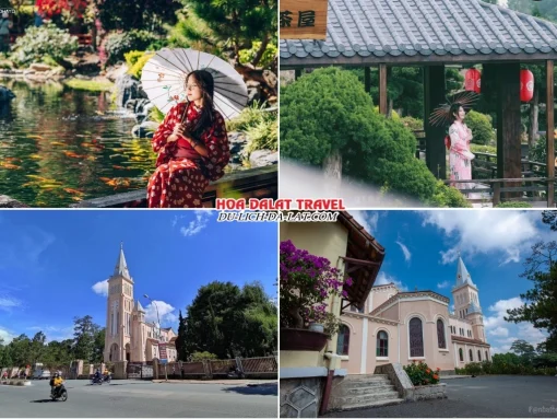Lịch trình chiều ngày 3 tour Tây Ninh Đà Lạt ghép đoàn 4 ngày 3 đêm tham quan Hoàng Long Ohayo, Nhà thờ Con Gà