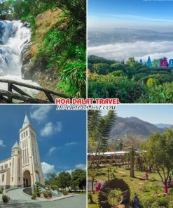 Các điểm đến đặc biệt trong tour Vinh đi Đà Lạt 4 ngày 3 đêm như thác Datanla, Langbiang, nhà thờ Con Gà, Mê Linh Coffee Garden