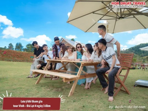 Lưu ý khi tham gia tour Vinh Đà Lạt 4N3Đ