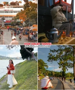 Lịch trình sáng ngày 1 tour Vũng Tàu Đà Lạt ghép đoàn 4 ngày 3 đêm tham quan chợ Đà Lạt, dạo quanh hồ Xuân Hương