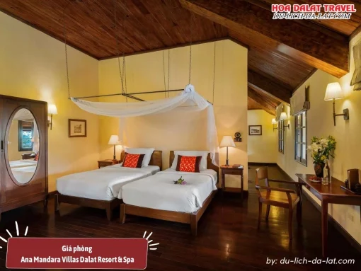 Giá phòng Ana Mandara Villas Dalat Resort & Spa từ 3.350.000 đến 4.750.000 đồng 1 đêm