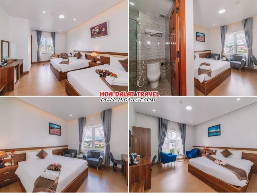 Các loại phòng tại Anh Đức Hotel Đà Lạt