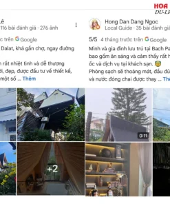 Đánh giá của khách hàng về Bạch Place dựa trên Google Maps