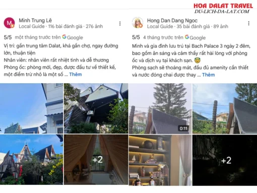 Đánh giá của khách hàng về Bạch Place dựa trên Google Maps