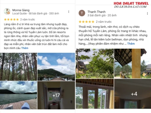 Đánh giá của khách hàng về Bình An Village Đà Lạt Resort dựa trên Google Maps