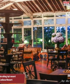 Nhà hàng ở Dalat Cadasa Resort với không gian sang trọng và ấm cúng