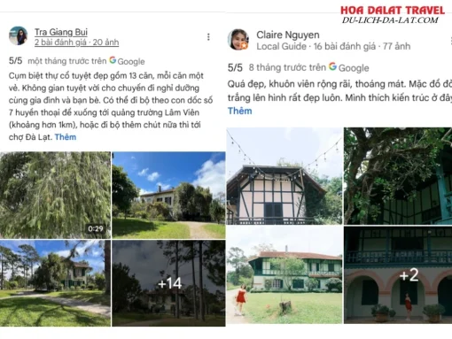 Đánh giá của khách hàng về Dalat Cadasa Resort dựa trên Google Maps