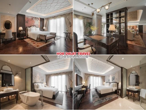 Các phòng nghỉ của Golden Imperial Hotel Đà Lạt