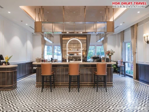 Quầy bar ở khách sạn Golden Imperial Hotel Đà Lạt