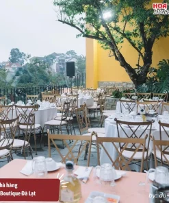 Nhà hàng Goldient Restaurant ở Goldient Boutique Hotel Đà Lạt có không gian thoáng đãng cùng thực đơn đa dạng